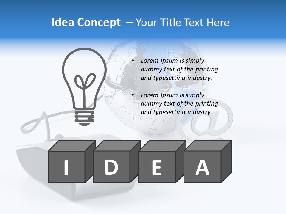 Set Web Global PowerPoint Template