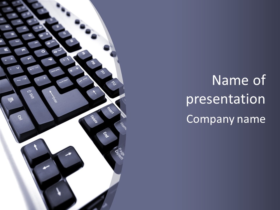 Close Up Object Peripheral PowerPoint Template