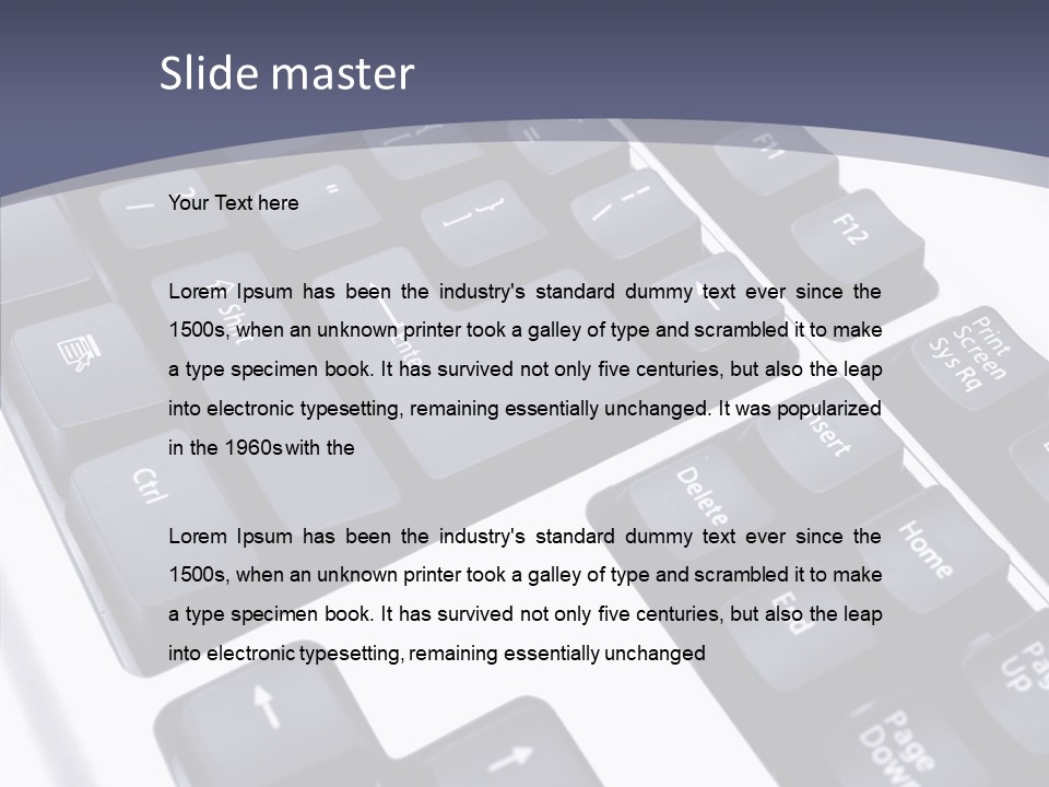 Close Up Object Peripheral PowerPoint Template