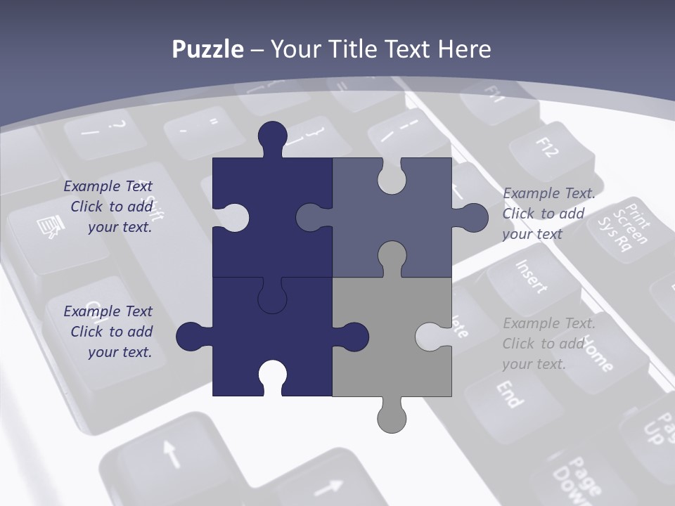 Close Up Object Peripheral PowerPoint Template