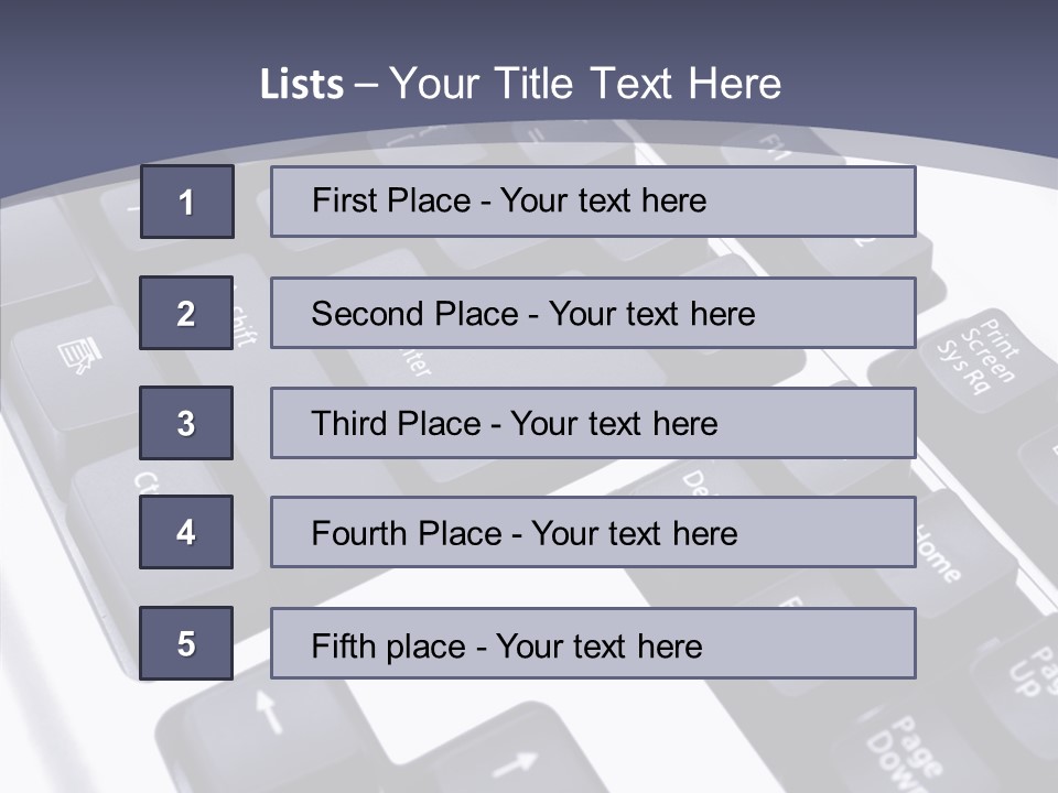 Close Up Object Peripheral PowerPoint Template