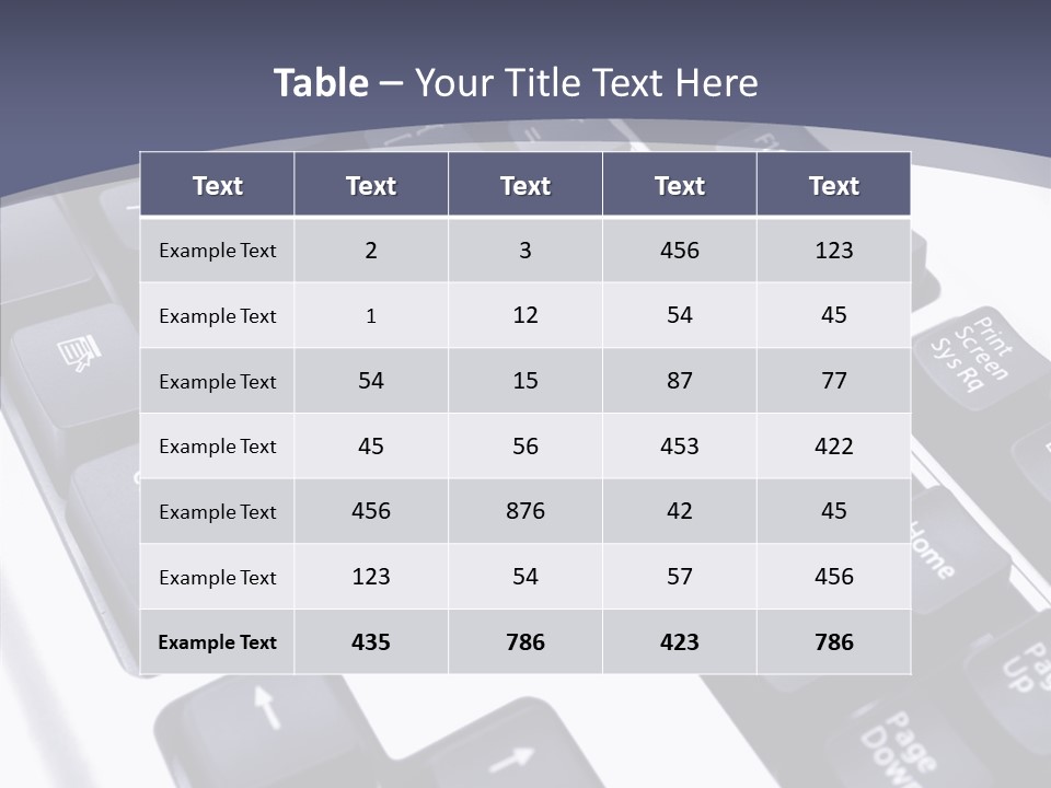 Close Up Object Peripheral PowerPoint Template