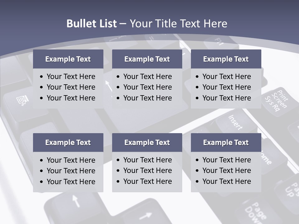 Close Up Object Peripheral PowerPoint Template