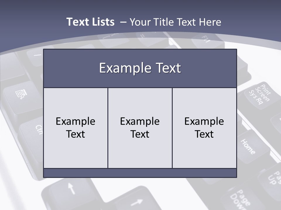 Close Up Object Peripheral PowerPoint Template