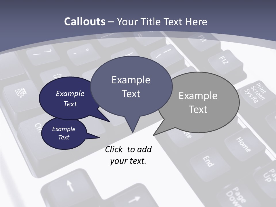 Close Up Object Peripheral PowerPoint Template
