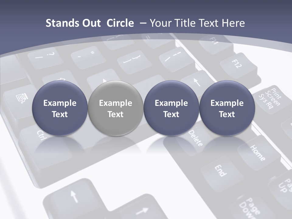Close Up Object Peripheral PowerPoint Template