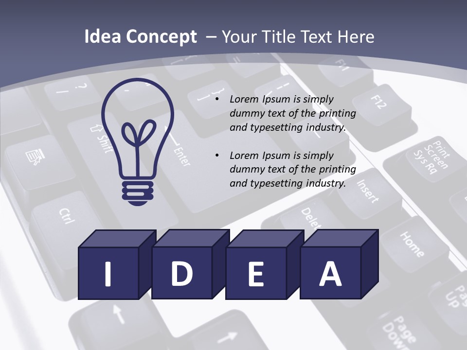 Close Up Object Peripheral PowerPoint Template