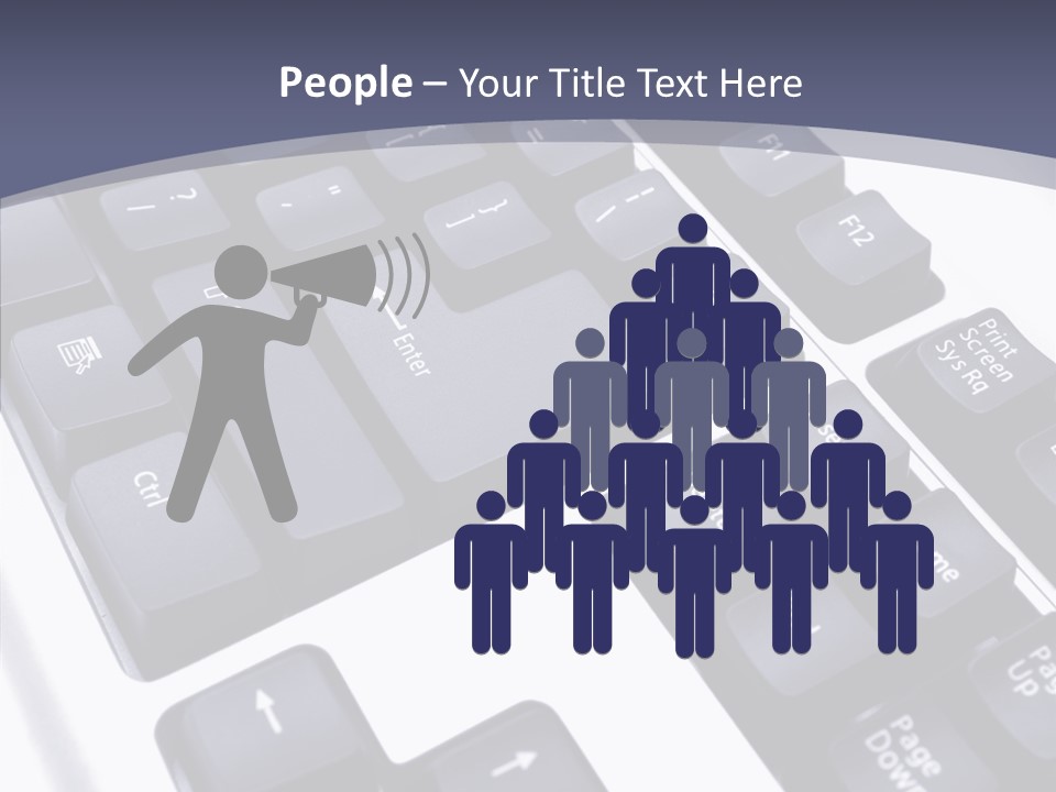 Close Up Object Peripheral PowerPoint Template