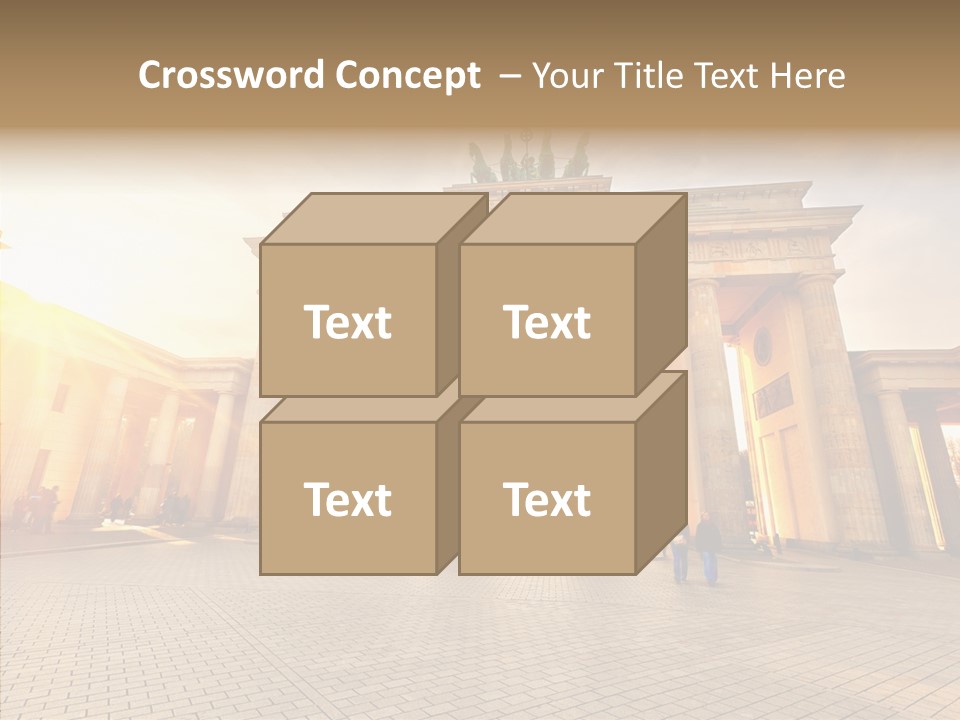 Memorial Sunset Urban PowerPoint Template