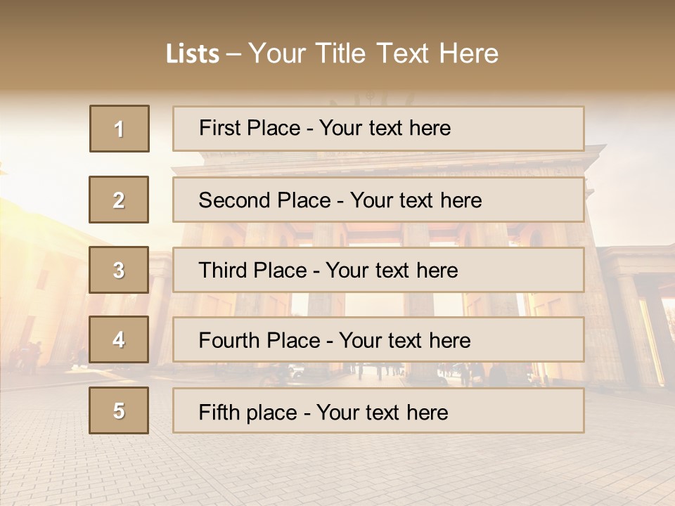 Memorial Sunset Urban PowerPoint Template