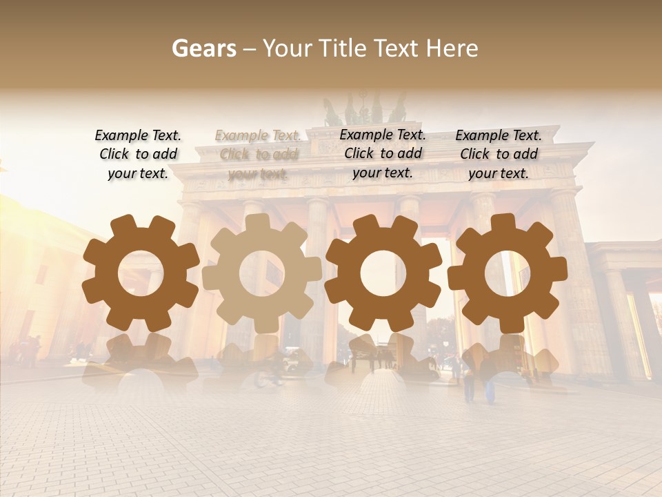 Memorial Sunset Urban PowerPoint Template