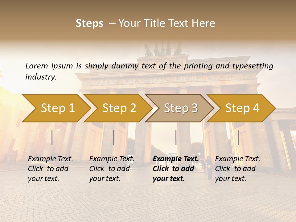 Memorial Sunset Urban PowerPoint Template