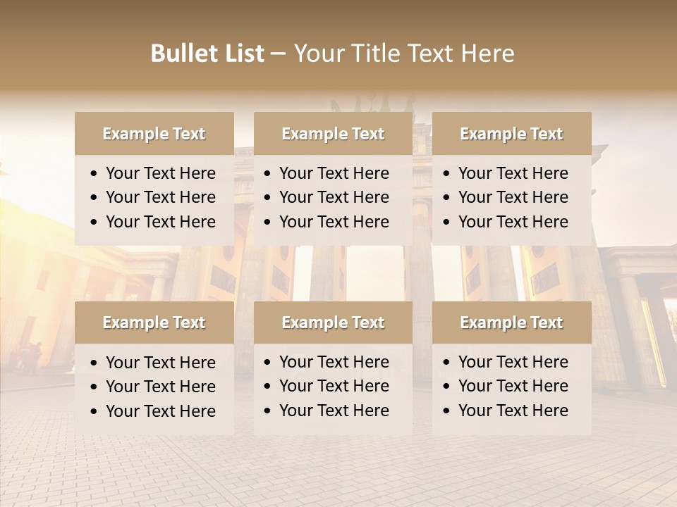 Memorial Sunset Urban PowerPoint Template
