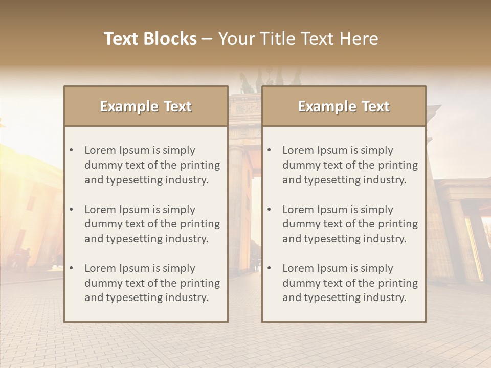 Memorial Sunset Urban PowerPoint Template