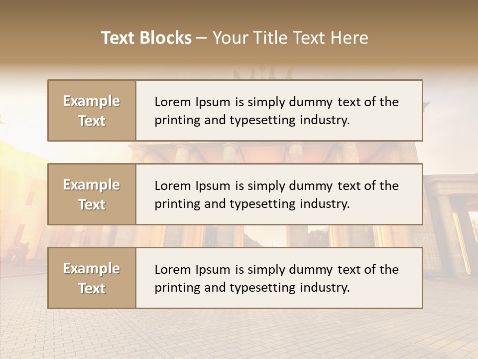 Memorial Sunset Urban PowerPoint Template