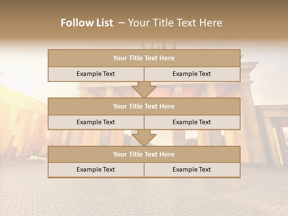 Memorial Sunset Urban PowerPoint Template