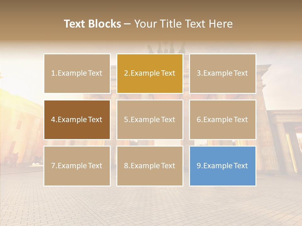 Memorial Sunset Urban PowerPoint Template
