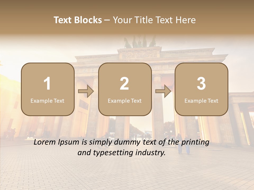 Memorial Sunset Urban PowerPoint Template