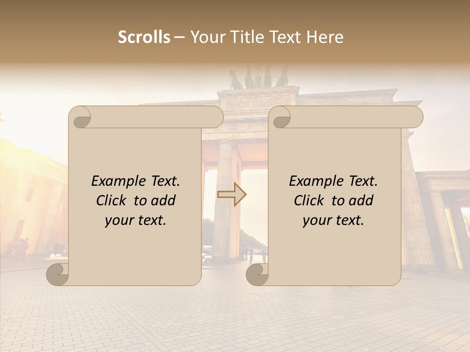 Memorial Sunset Urban PowerPoint Template