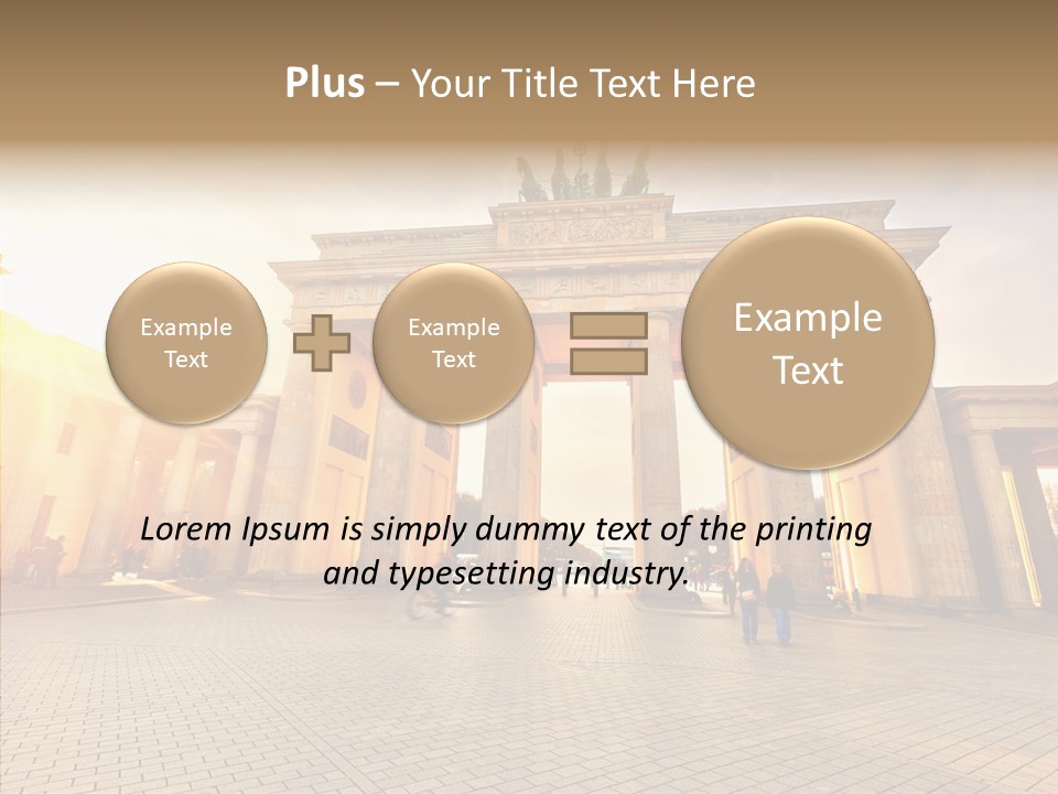 Memorial Sunset Urban PowerPoint Template