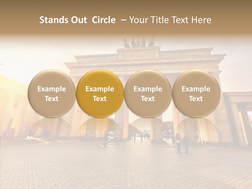 Memorial Sunset Urban PowerPoint Template