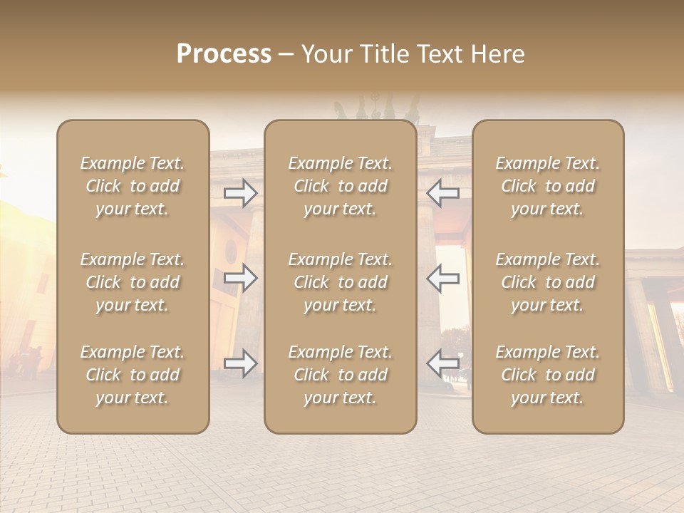 Memorial Sunset Urban PowerPoint Template