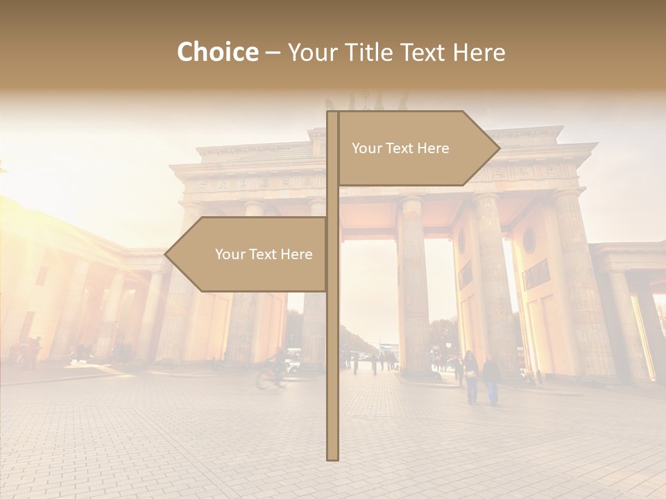 Memorial Sunset Urban PowerPoint Template