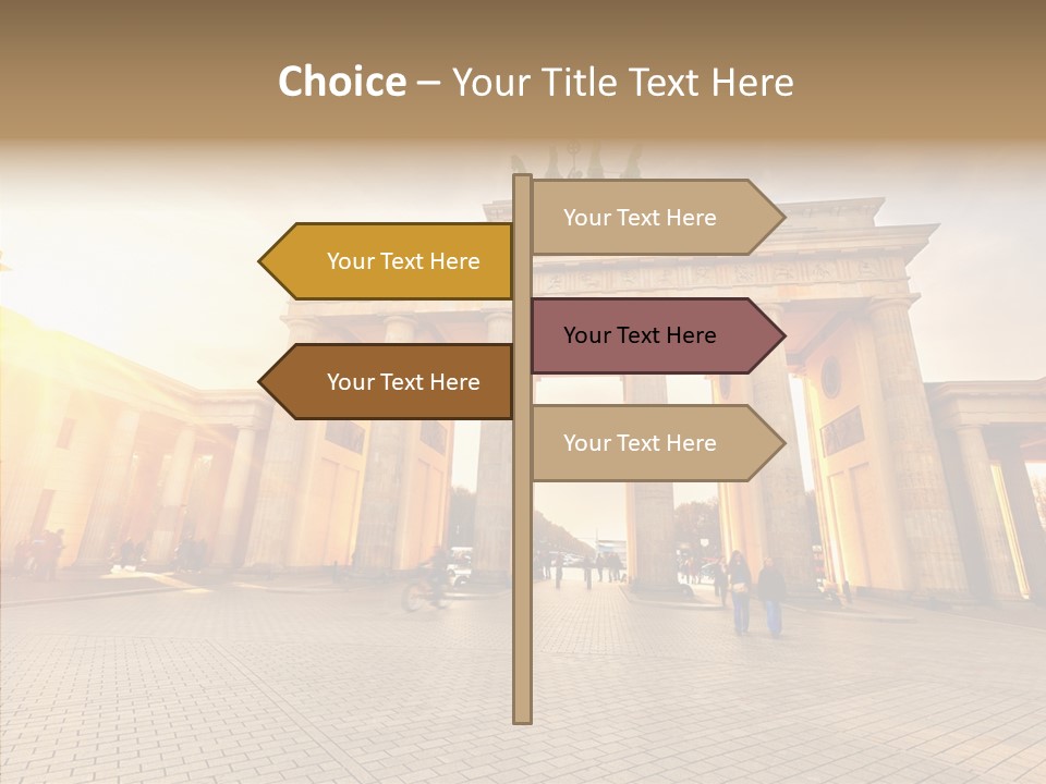 Memorial Sunset Urban PowerPoint Template