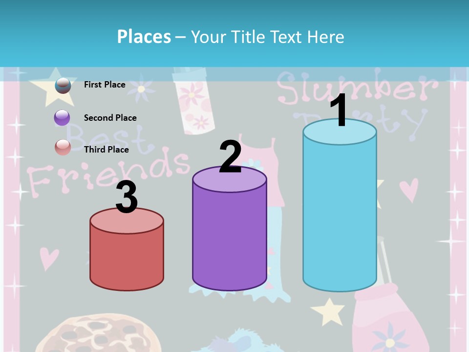 Popcorn Beauty Set PowerPoint Template