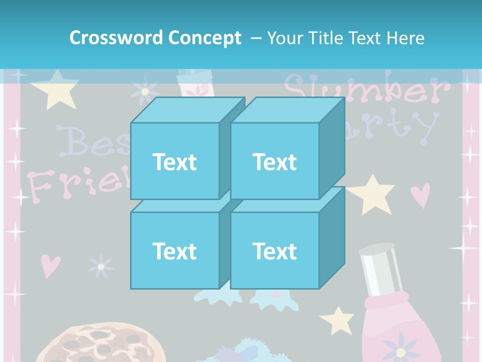 Popcorn Beauty Set PowerPoint Template