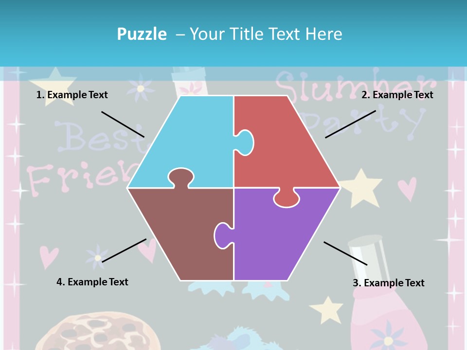 Popcorn Beauty Set PowerPoint Template