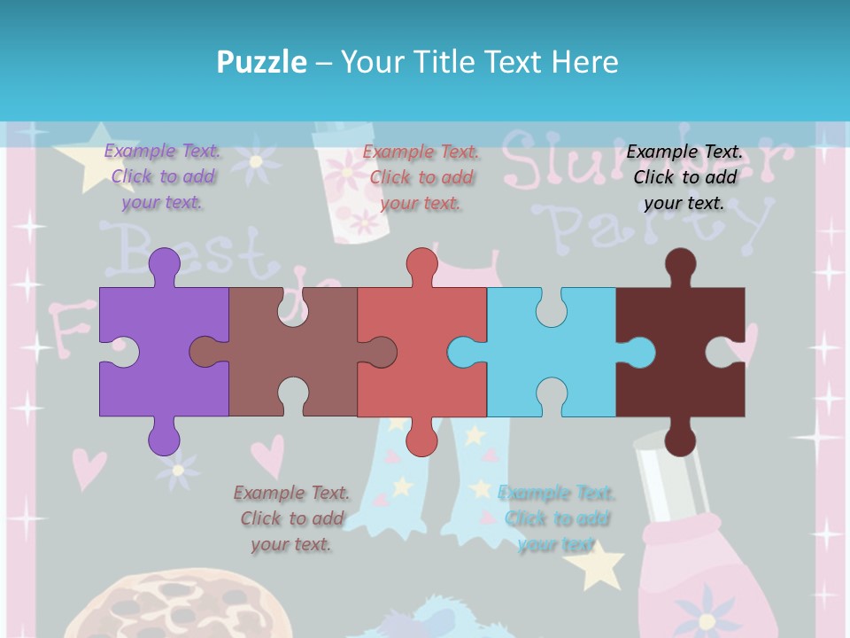 Popcorn Beauty Set PowerPoint Template