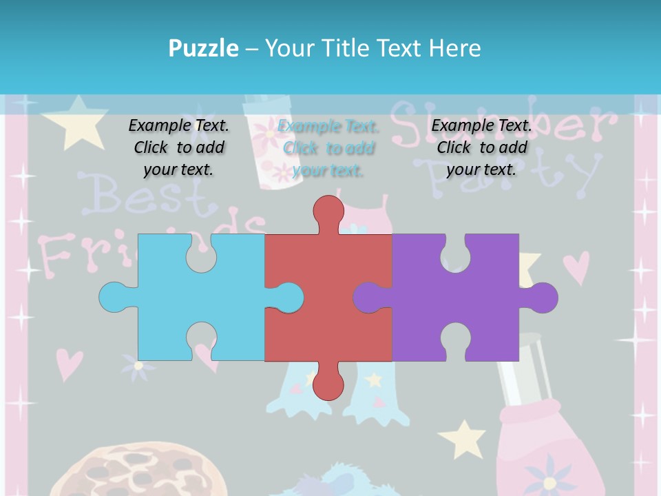 Popcorn Beauty Set PowerPoint Template