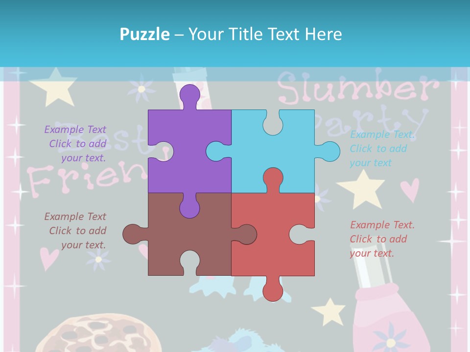 Popcorn Beauty Set PowerPoint Template