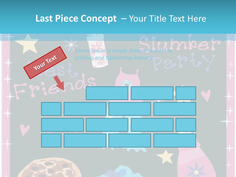 Popcorn Beauty Set PowerPoint Template