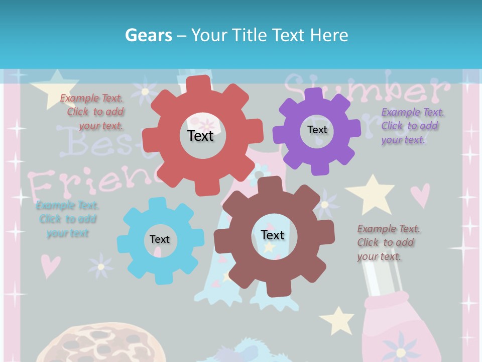 Popcorn Beauty Set PowerPoint Template