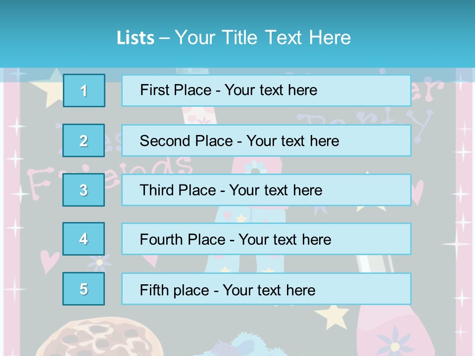 Popcorn Beauty Set PowerPoint Template