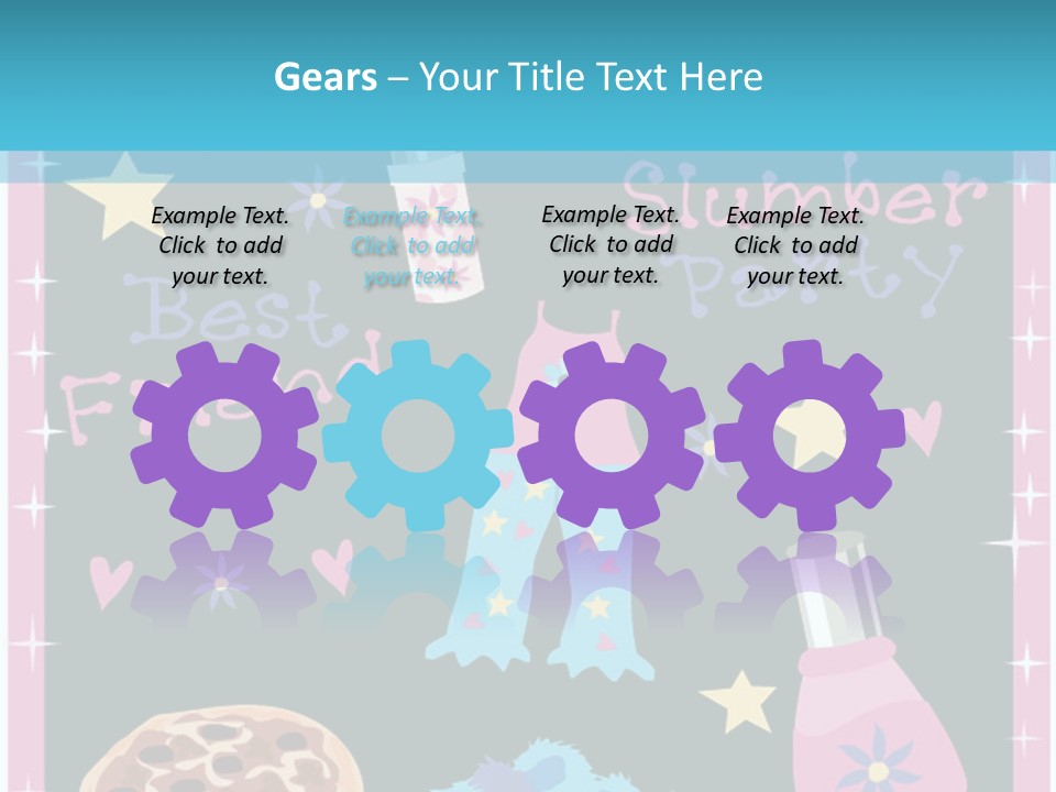 Popcorn Beauty Set PowerPoint Template