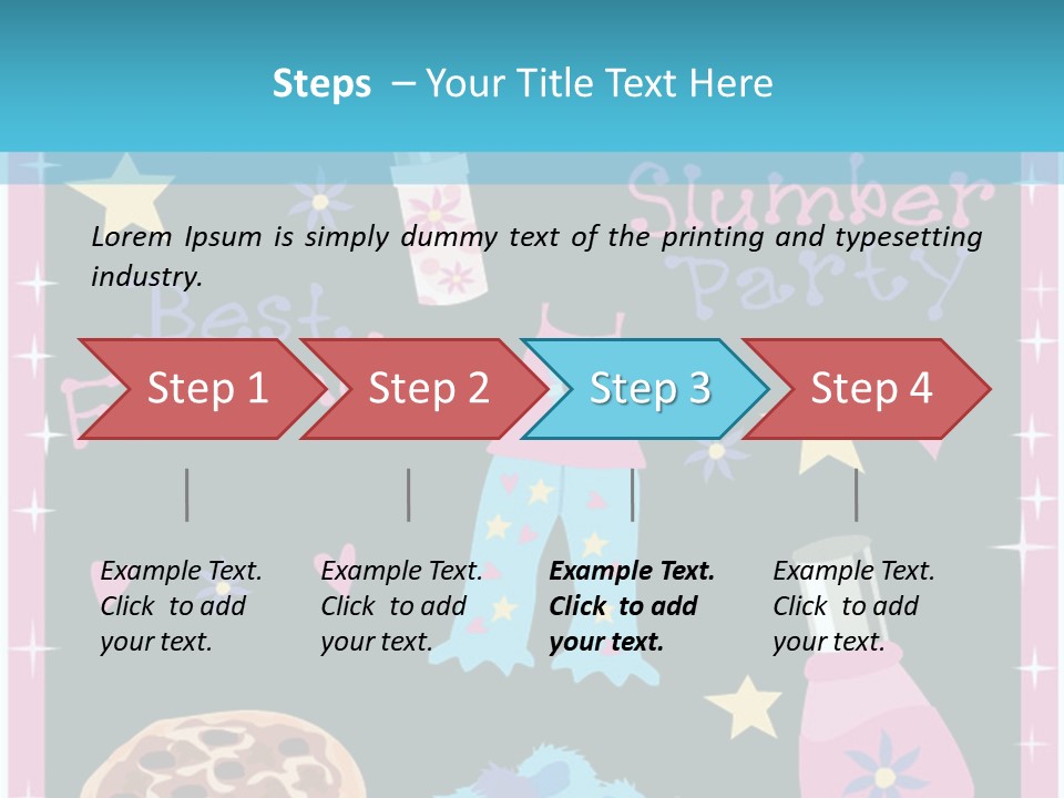 Popcorn Beauty Set PowerPoint Template