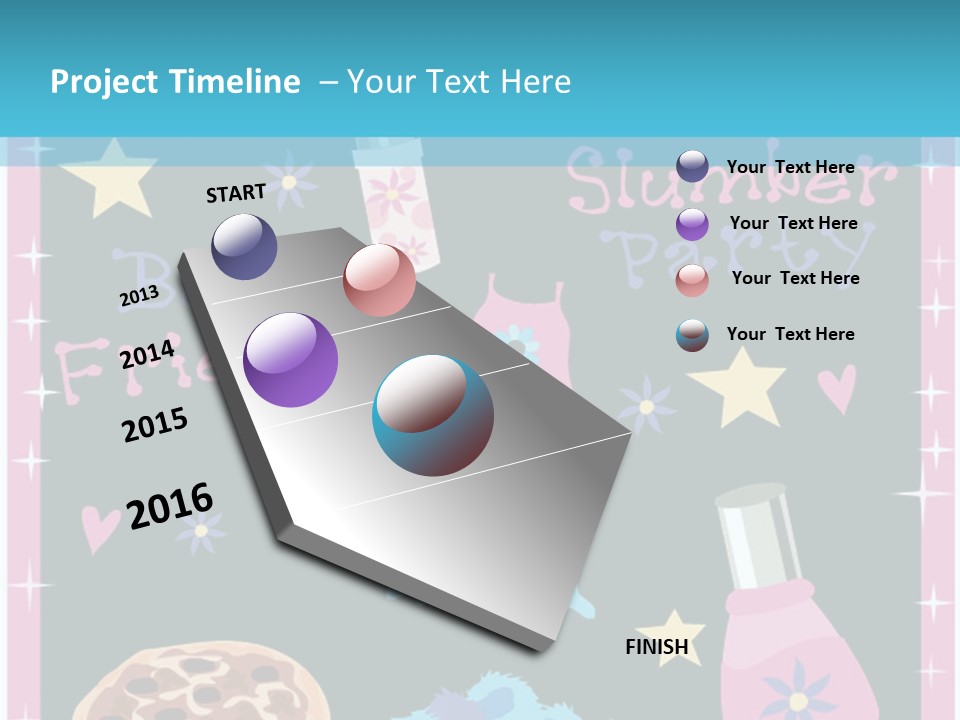 Popcorn Beauty Set PowerPoint Template