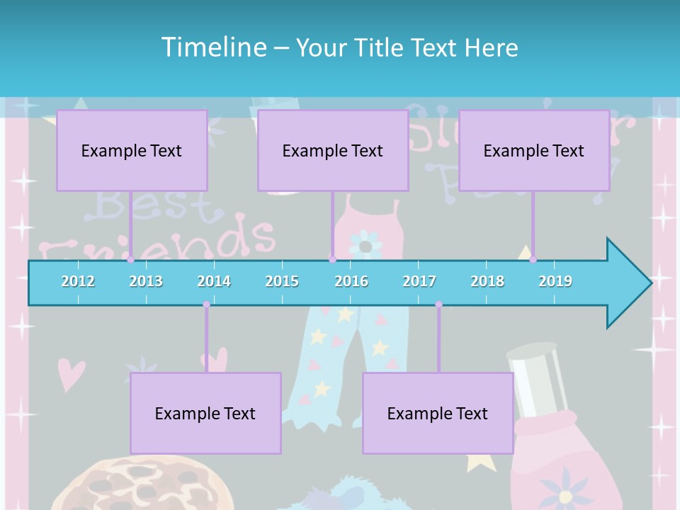Popcorn Beauty Set PowerPoint Template