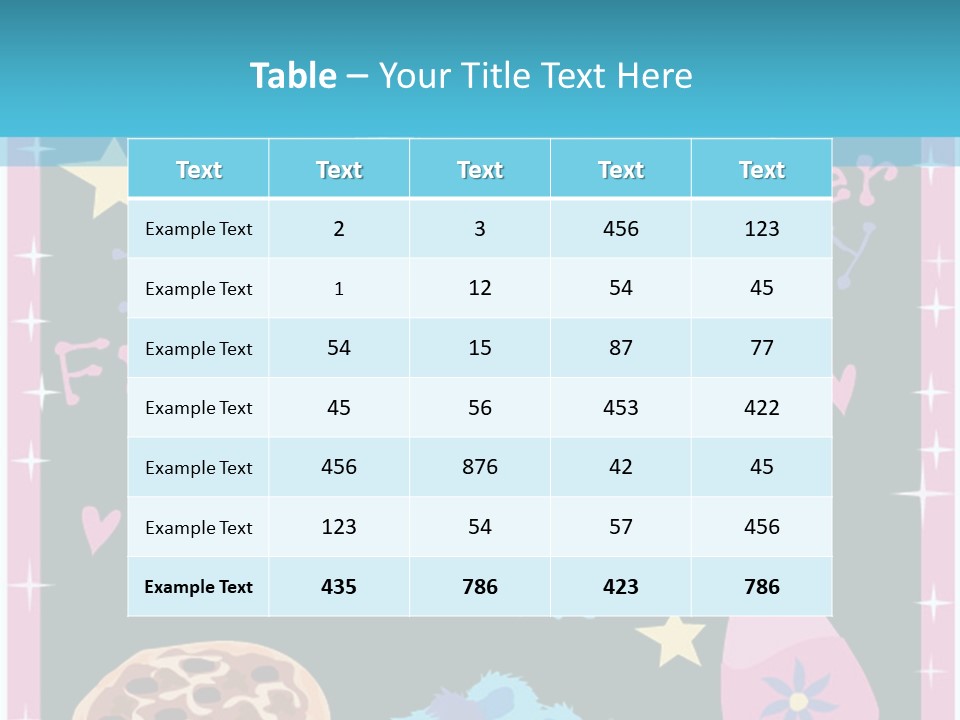 Popcorn Beauty Set PowerPoint Template