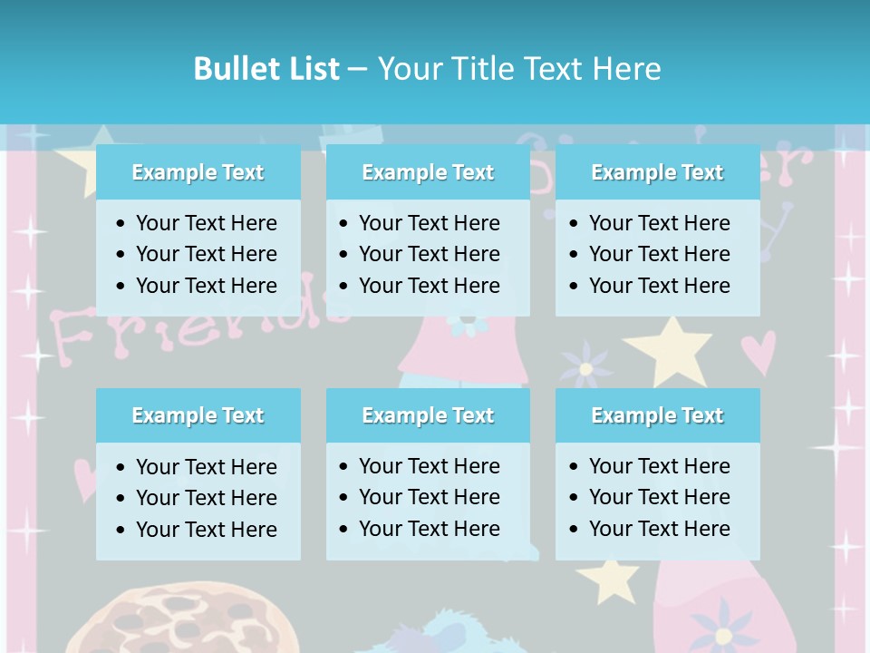 Popcorn Beauty Set PowerPoint Template