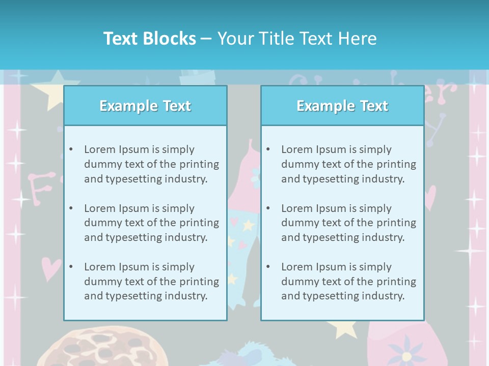 Popcorn Beauty Set PowerPoint Template