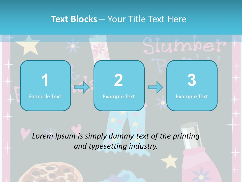 Popcorn Beauty Set PowerPoint Template