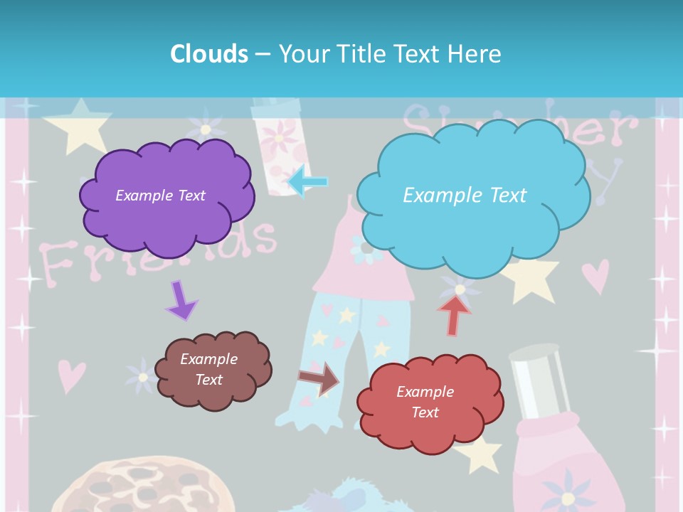 Popcorn Beauty Set PowerPoint Template