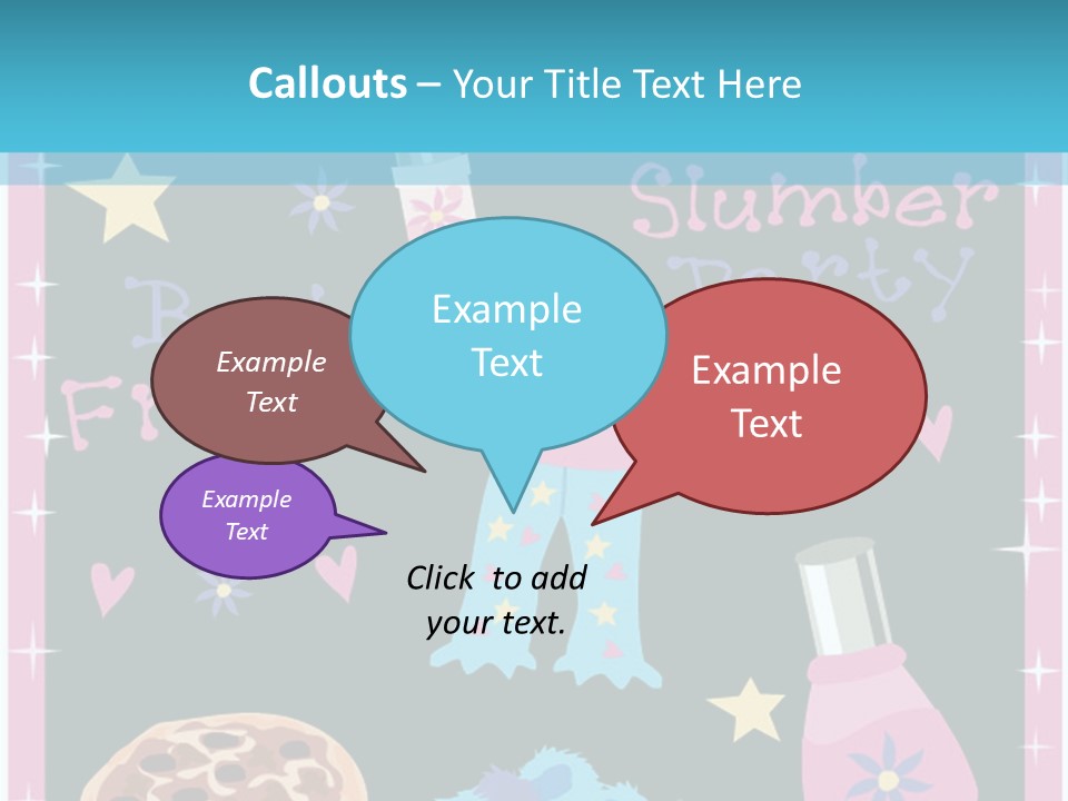Popcorn Beauty Set PowerPoint Template