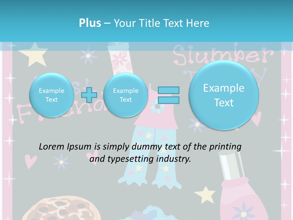 Popcorn Beauty Set PowerPoint Template