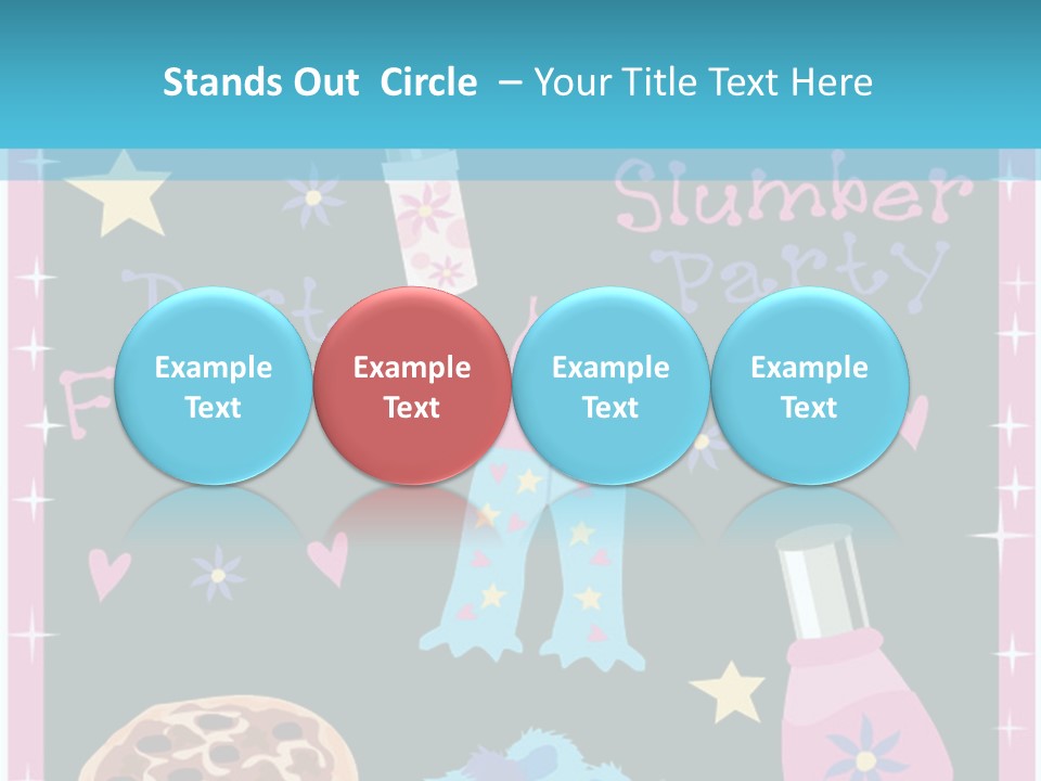 Popcorn Beauty Set PowerPoint Template