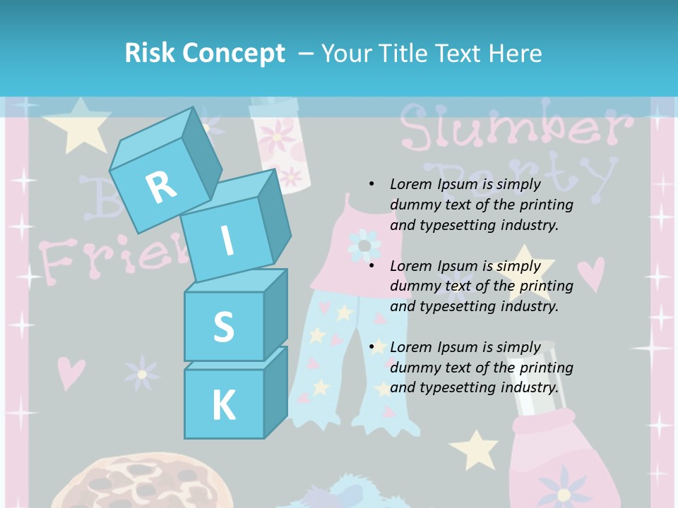 Popcorn Beauty Set PowerPoint Template